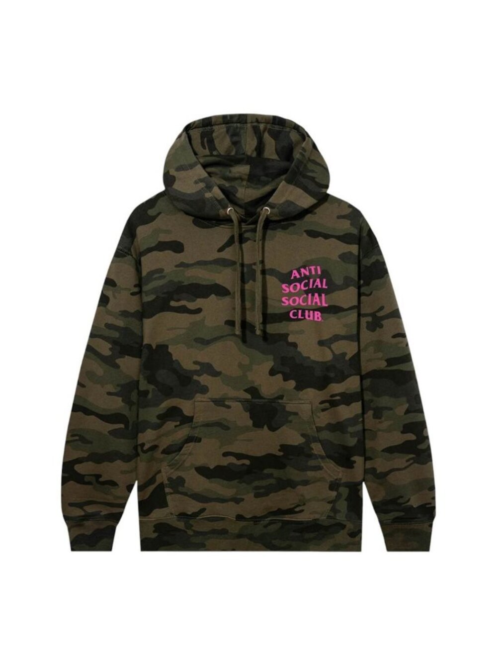 Anti Social Social Club ASSC Hoodie Camo Pink XS Oversized Streetwear Unisex